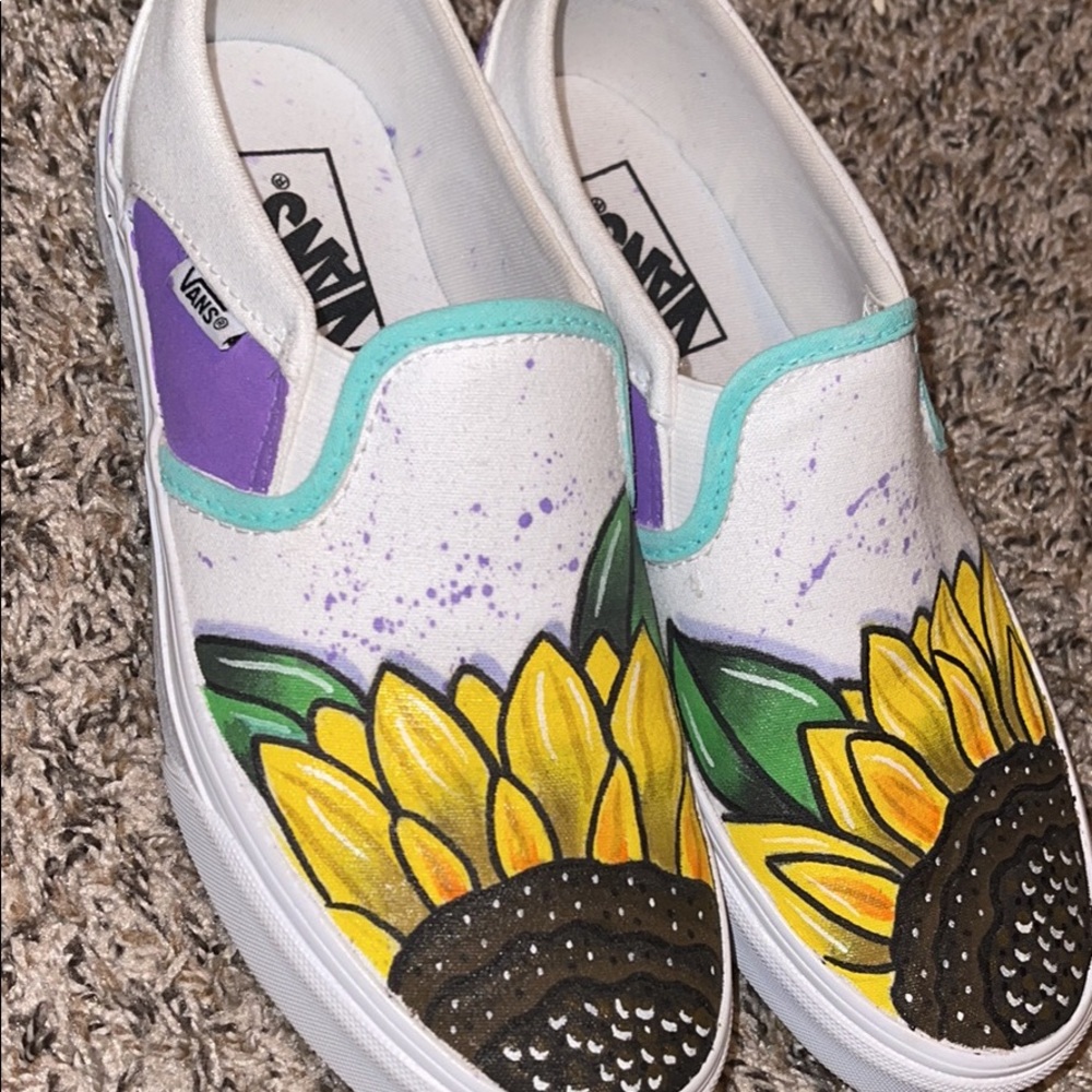 Women’s hand painted Vans